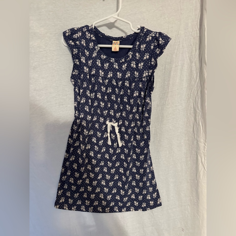 Harper Canyon girls size 4 navy floral dress